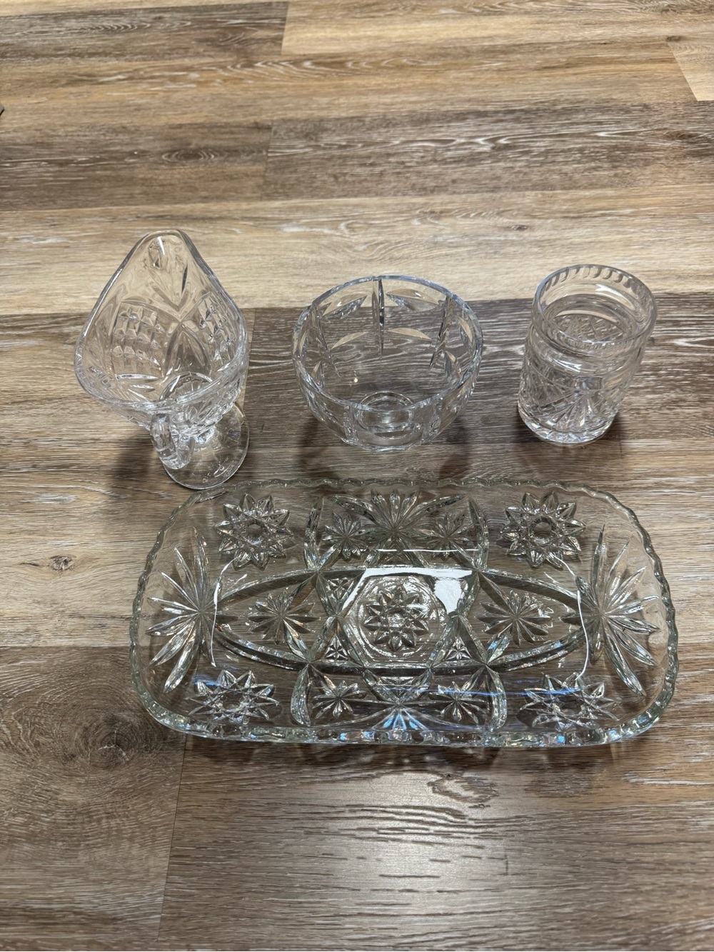 Crystal glass set